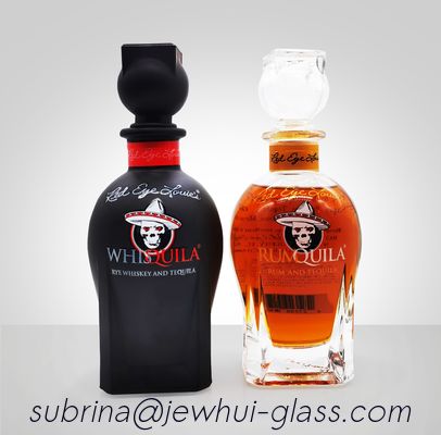 kaufen 200ml personifizierte rechteckige Alkohol-Flasche bleifreien Flint Glass Super White Online-Herstellung