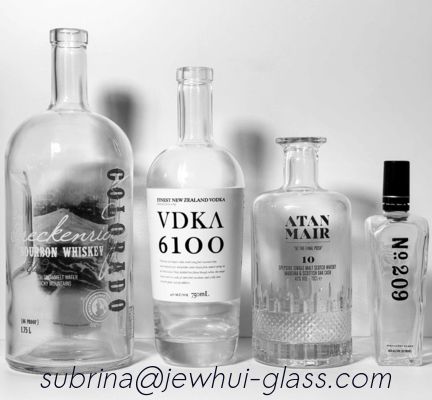 kaufen Glas-Flasche des Tequila-0.75L mit dem Drucken des Glasstopper-ISO14001 golden Online-Herstellung