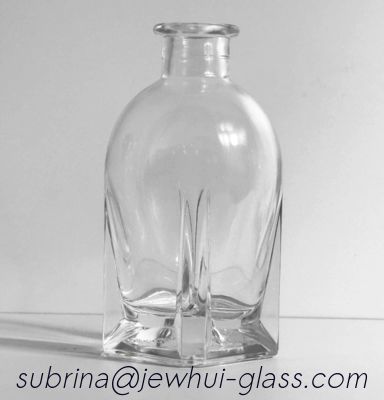kaufen 375ML Rumquila, Vodquila,  whiskquila,  Xo, Brandy, Cognac Glass Bottle With hollow Glass Stopper Online-Herstellung