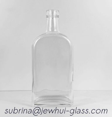 kaufen Tequila-Glasflasche mit teilweiser blauer Beschichtung, Massivglas-Stöpsel, 750 ml Tequila-Flasche Online-Herstellung