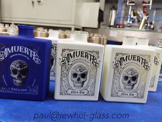 Qualität  750ml Gin Square  Glass Bottle usine