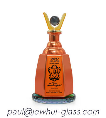 kaufen Extra Enejo, Reposado, Silberne Tequila Glasflasche, Super Flint Glasflasche mit Glasverschlüssen Online-Herstellung