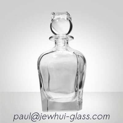 kaufen Super Flint Diamantschliff Glas Karaffe, XO, Brandy, Wodka, Likör, Gin, Rum, Tequila, Whisky, Brandy Spirituosen Glasflasche mit massivem Glasstopfen Online-Herstellung