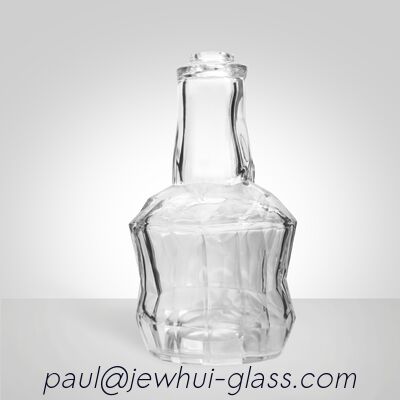 kaufen Super Flint Diamantschliff Glas Karaffe, XO, Brandy, Wodka, Likör, Gin, Rum, Tequila, Whisky, Brandy Spirituosen Glasflasche mit massivem Glasstopfen Online-Herstellung