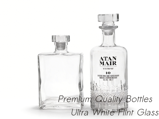 kaufen 700 ml große Flasche/klare Spirituosenflasche mit festen gereinigten Flintglasverschlüssen geeignet für Wodka-Gin-Rum-Tequila-Whisky-Brandy- und Alkoholverpackungen Online-Herstellung