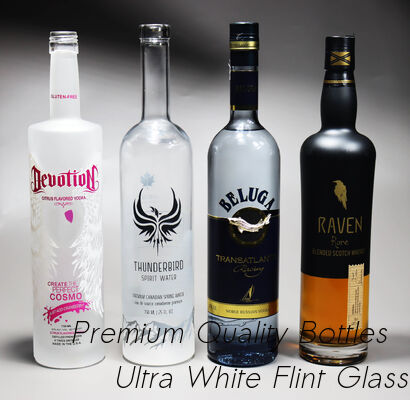 kaufen 200 ml 500 ml 1750 ml Glas-Spirit-Flasche mit geprägten Schriftzügen 209 Gin Glasflasche Online-Herstellung