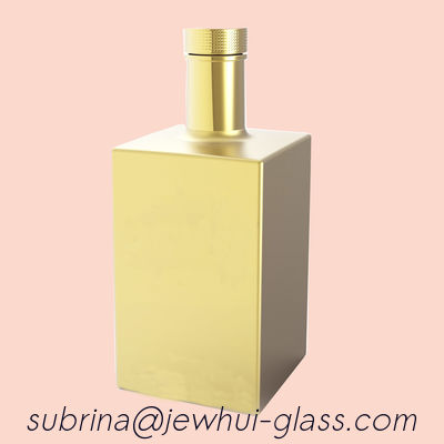 kaufen Glas-Flaschen-goldene Galvanisierungsheiße stempelnde goldene Folie 1050g des Quadrat-0.7L Online-Herstellung