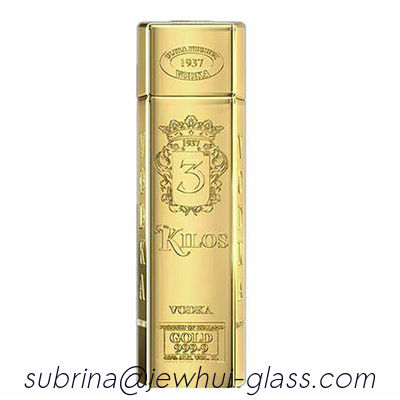 kaufen Wodka-Flaschen-Vakuum-Metalization 200ML 500ML goldener Siebdruck kundenspezifisches Online-Herstellung