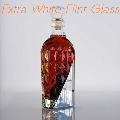 kaufen Heiße stempelnde goldene Folie Crystal Alcohol Decanter Soems Flint Polished Liquor Decanter Bottle online manufacture