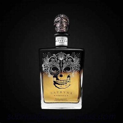 kaufen beschichtender Siebdruck 500ml Flint Tequila Decanter Bottle Black Online-Herstellung