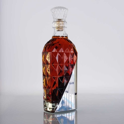 kaufen XO-Wodka-Whisky-Glas-Flaschen-Vakuum, welches 1 Liter-die Glasalkohol-Flaschen 22mm galvanisiert online manufacture