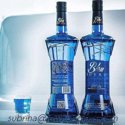 Guter Preis 750m Blaue Royal Wodka Glasflasche Online