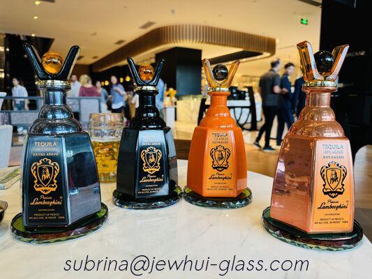 Guter Preis Lamborghini Extra Añejo, Reposado, Silberne Tequila-Glasflasche Online