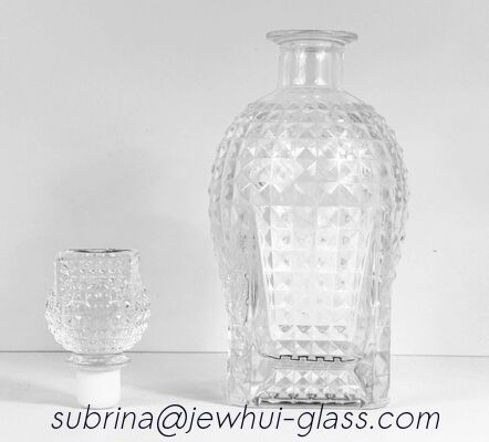 Guter Preis XO-Kognak-Glas-Flasche 750ml staubsaugen die Galvanisierungsgoldene beschichtung Online