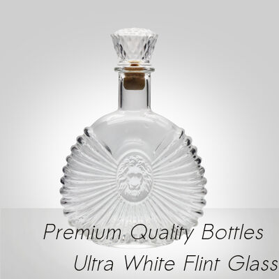 Guter Preis Super Flint Diamantschliff Glas Karaffe, XO, Brandy, Wodka, Likör, Gin, Rum, Tequila, Whisky, Brandy Spirituosen Glasflasche mit massivem Glasstopfen Online