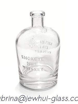Guter Preis 750 ml runde Whisky Smoke Hill Whisky Glasflasche Online