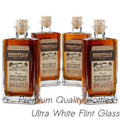 Guter Preis Zylinder-Platten-Glasgeist-Flaschen-Quadrat-Glasalkohol-Flaschen 700ml 500ml Online