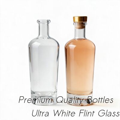 Guter Preis Runde Glasflasche mit Spirituosen Runde Rum, Sochu, Whisky Glas Flaschen mit Alkohol 700 ml, 750 ml online
