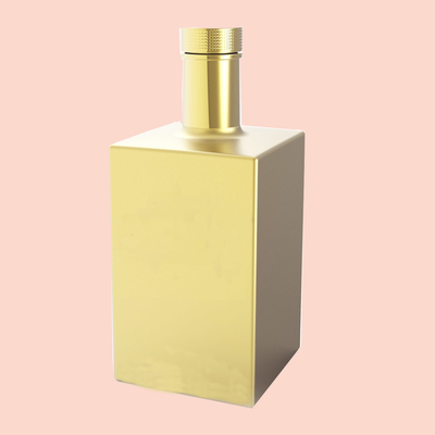 Guter Preis Glas-Flaschen-goldene Galvanisierungsheiße stempelnde goldene Folie 1050g des Quadrat-0.7L Online