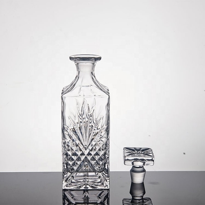 Guter Preis Wodka Bourbon Crystal Alcohol Decanter 25OZ polierte das heiße Stempeln Online